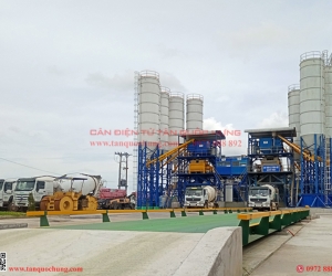 Lắp đặt trạm cân ô tô 3m x 12m, 80 tấn tại Bình Dương
