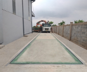 Lắp ráp cân ô tô sàn bê tông 80 tấn 3 x 18m ở Long An