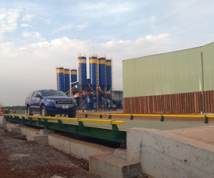 Lắp đặt cân ô tô 100 tấn kích thước 3x18m chính hãng tại Tân Quốc Hưng