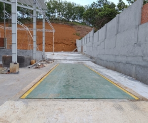 Ráp cân ô tô 80 tấn 3 x 18m ở Chơn Thành, Bình Phước