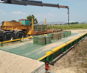 Lắp ráp cân ô tô 80 tấn 3 x 12m cân nông sản ở Lâm Đồng