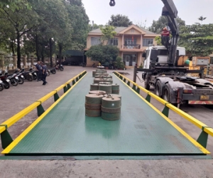Thay mới bàn cân, thay thiết bị trạm cân xe ô tô 3m x 18m, 80 tấn tại Thành phố Buôn Ma Thuột, Đắk Lắk