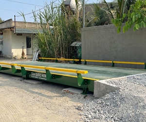 Lắp đặt trạm cân xe ô tô 3m x 8m, 60 tấn tại Bình Dương