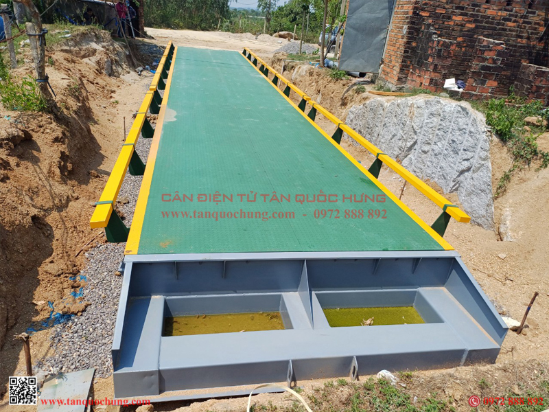 lắp đặt trạm cân xe tải 3m x 12m, 80 tấn tại Khánh Hòa