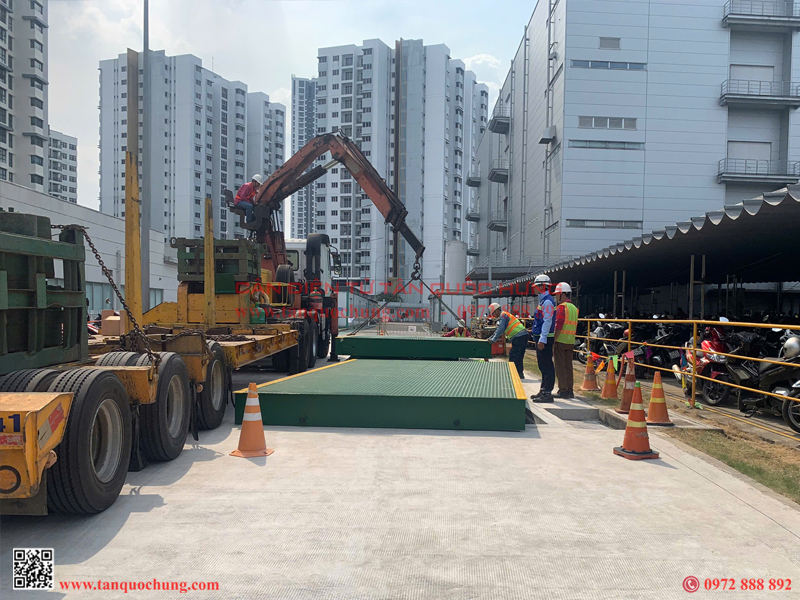 thiết kế móng trạm cân ô tô